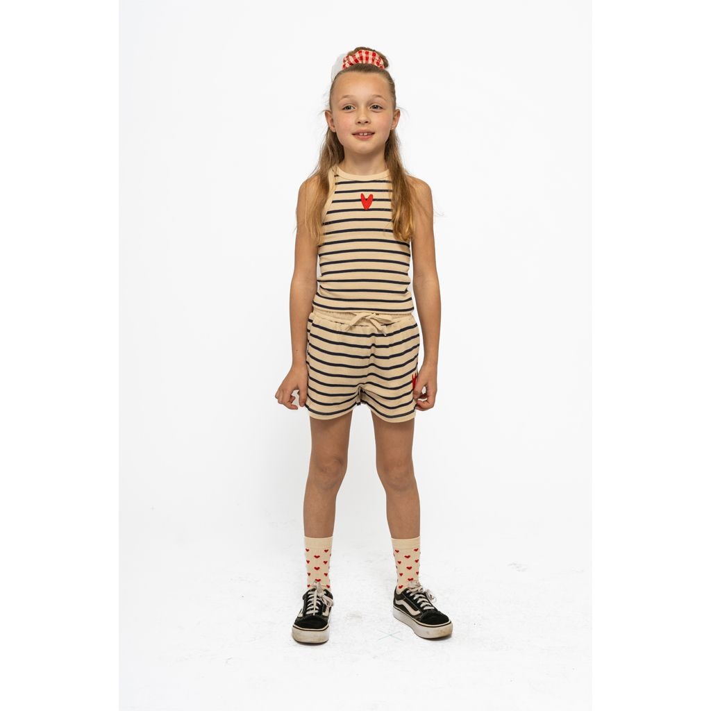 GOTS Nil Shorts Mood Indigo Striped