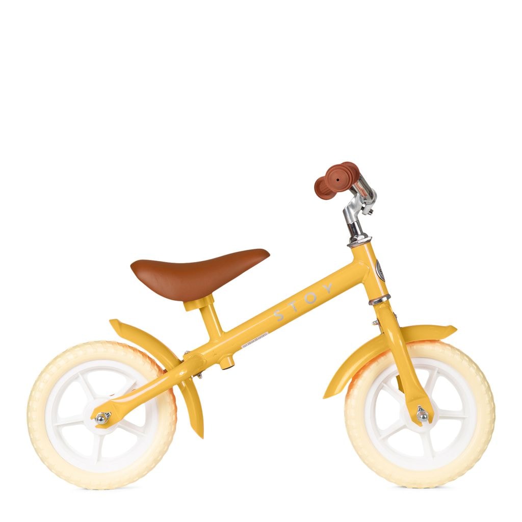10" Vintage Springcykel Yellow