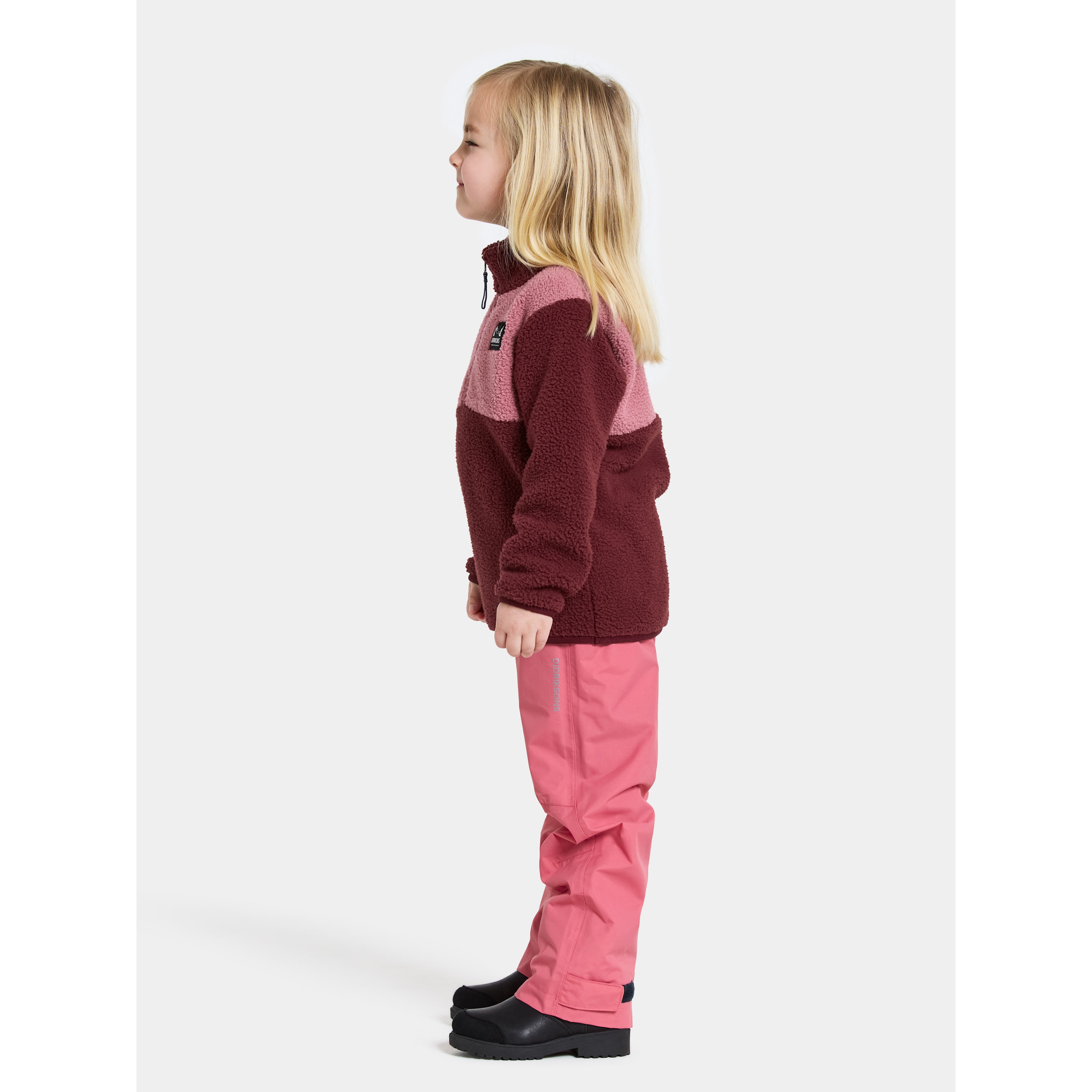 Gosig Kids Jumper Med Halv Dragkedja Anemon Red