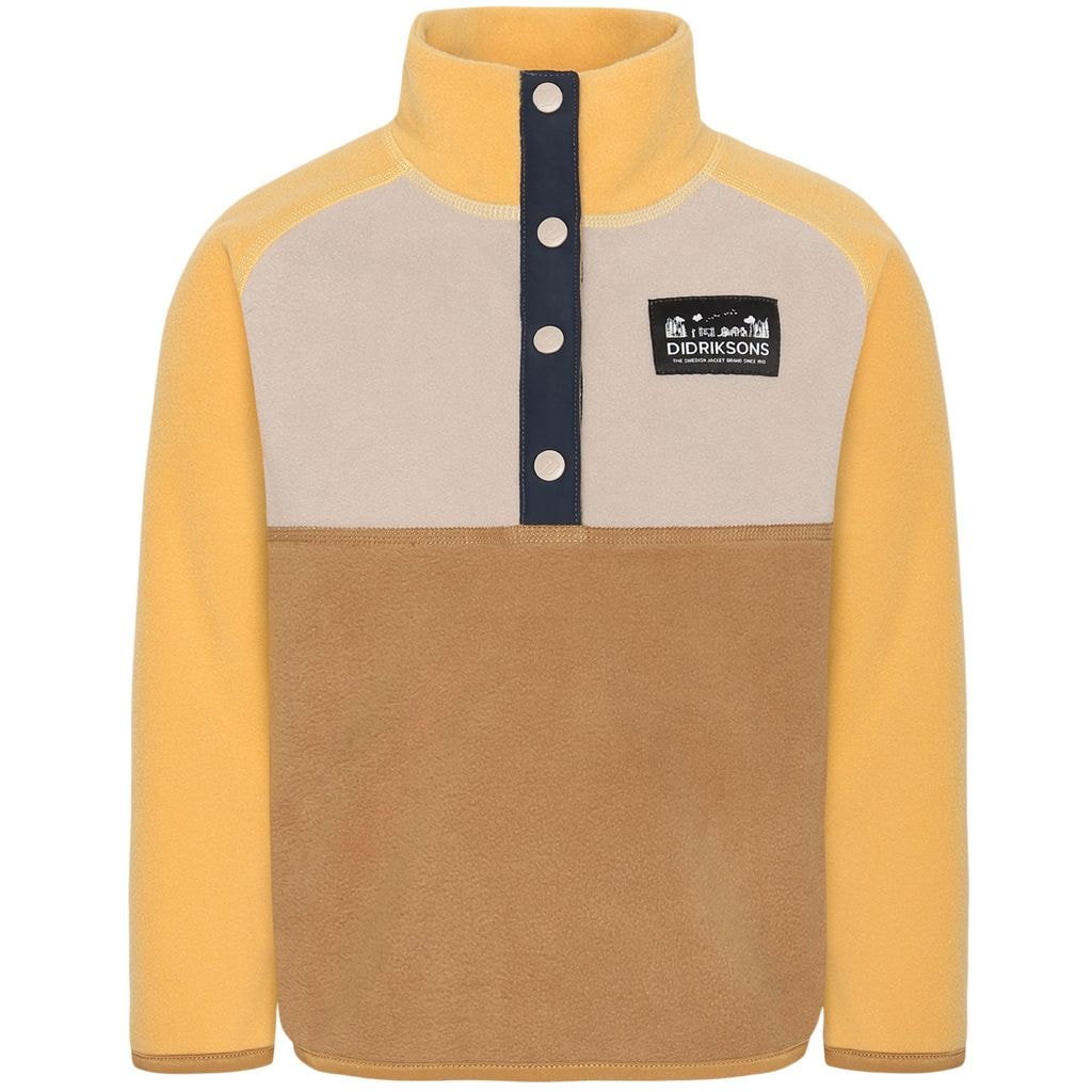 Monte Kids 4 Half Buttoned Fleece Sweater Cumin