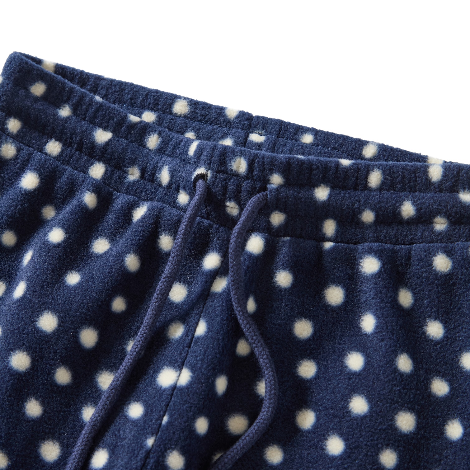 Northpole Fleecebyxor Navy Polka Dots