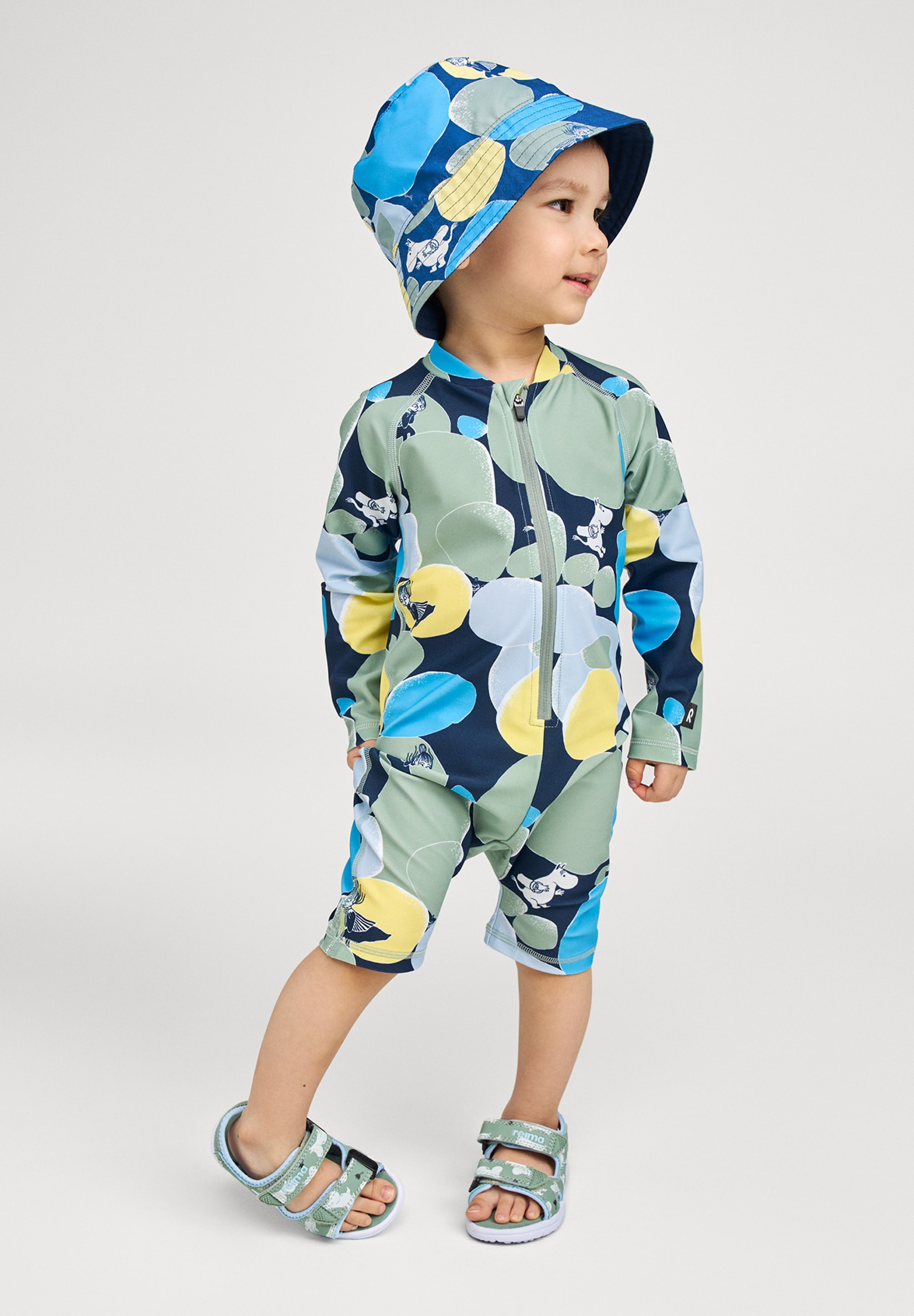 Moomin Sandig Soltät Overall Stone Green