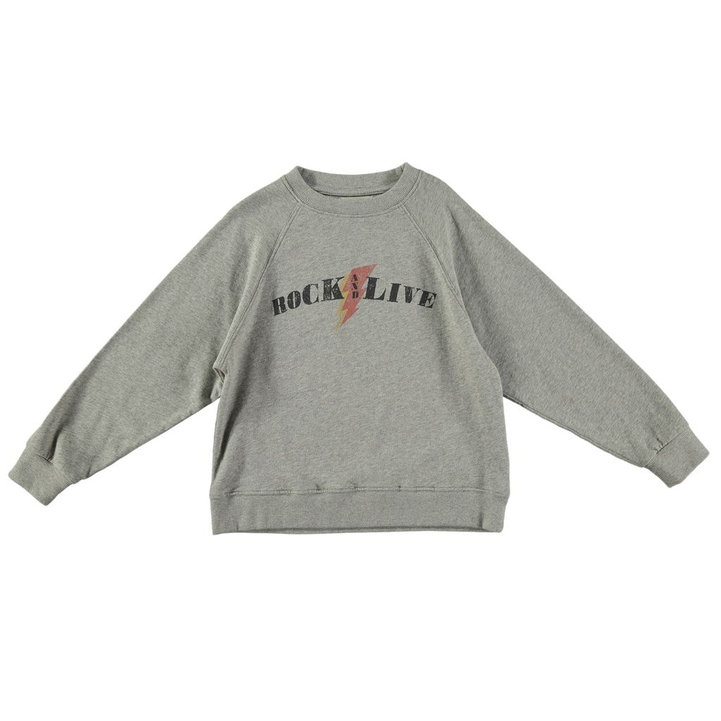 Sweatshirt With Print Gray