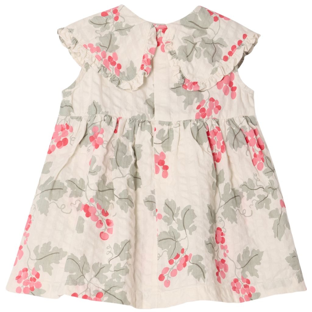 Seersucker Romper Dress Grapes Pink