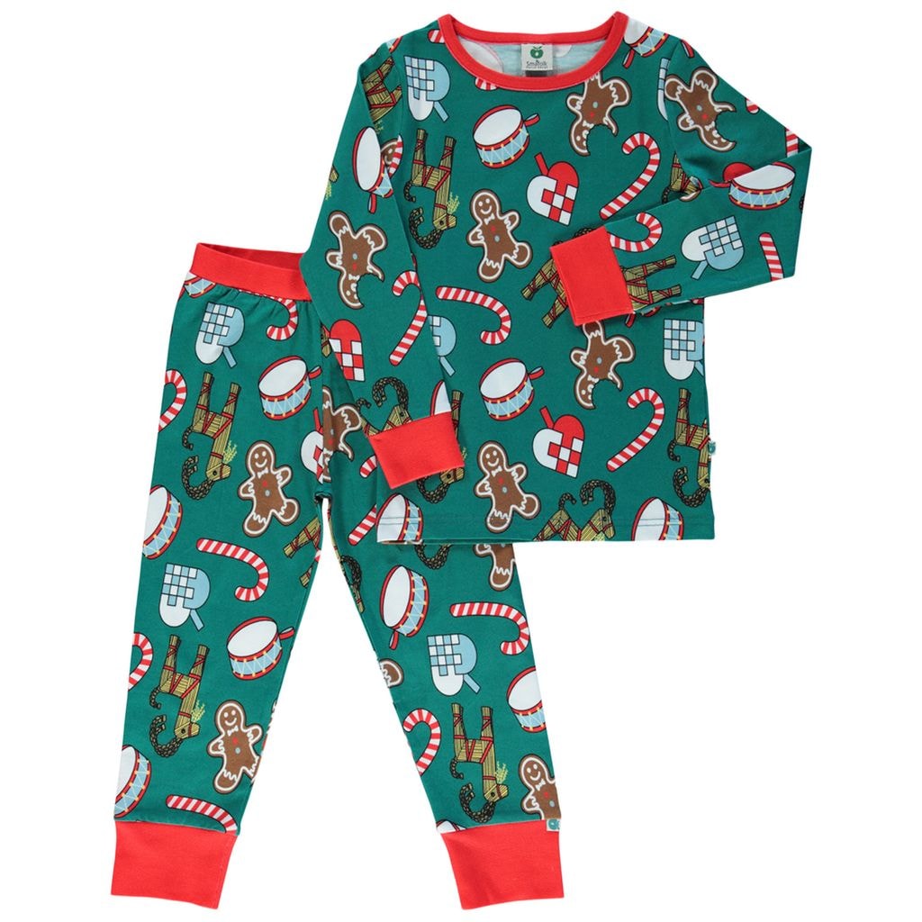 Joulu Pyjama Petroleum Green