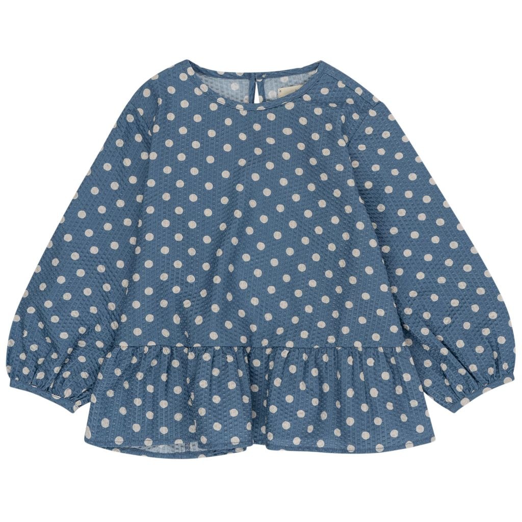 GOTS Vida Prikket Bluse Captain