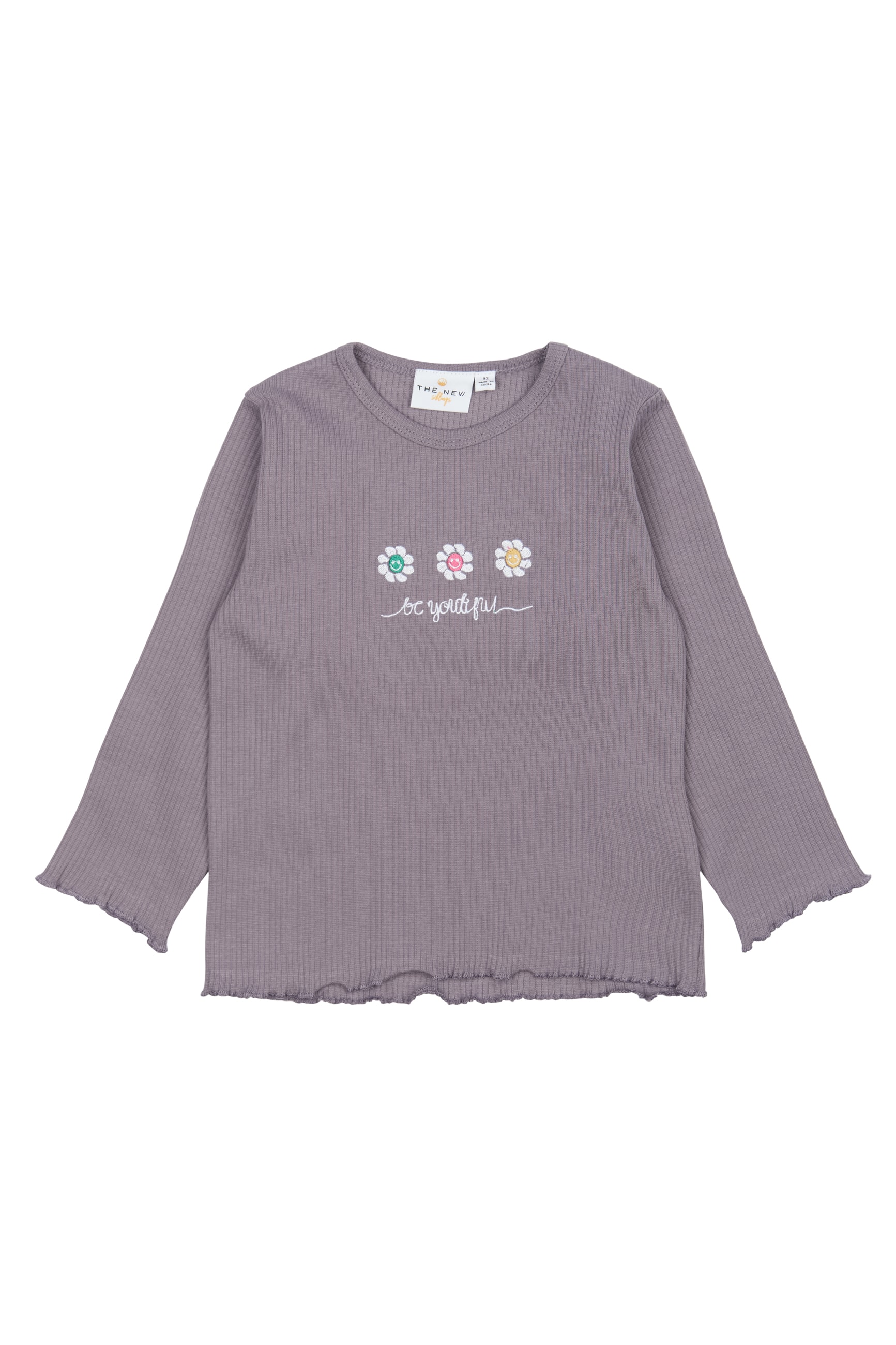 TNSTPrincess L_S Rib Tee Gray Ridge