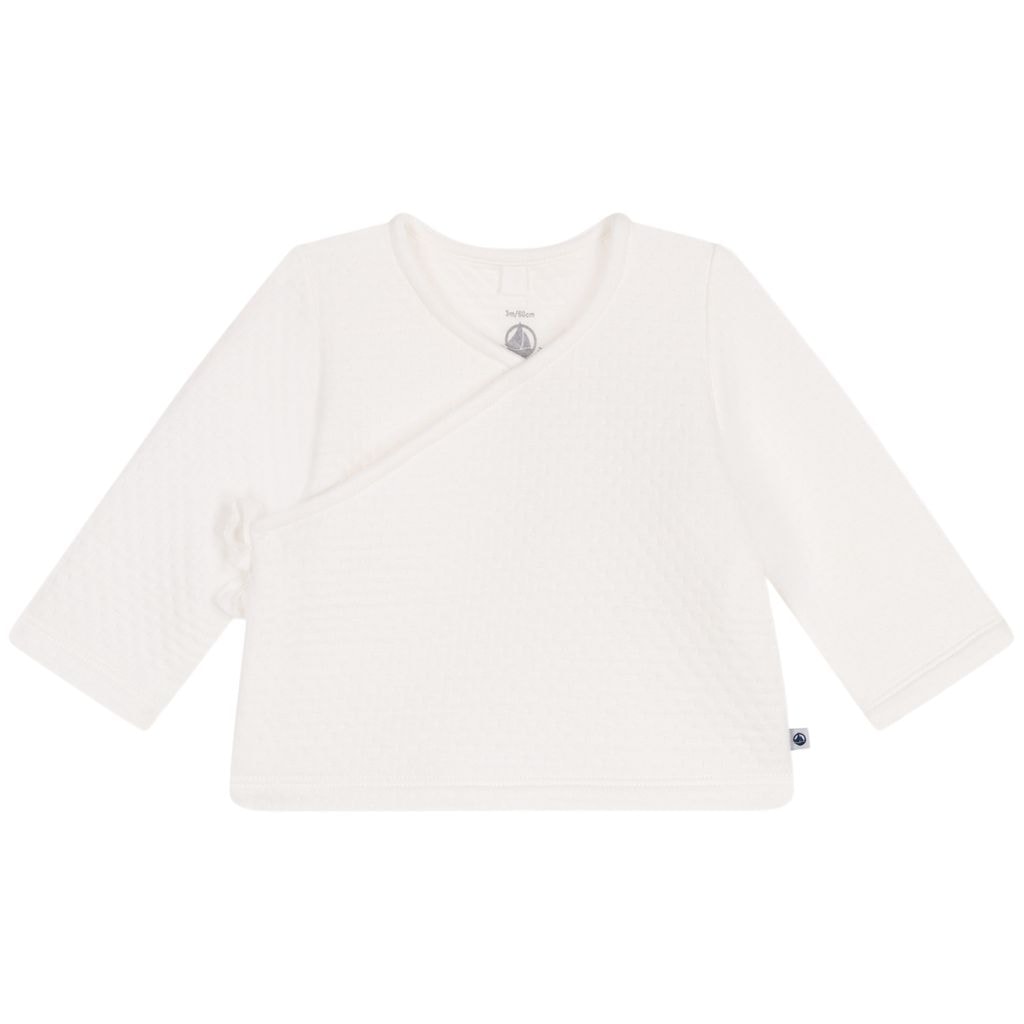 Baby Cotton Wrap Cardigan Marshmallow