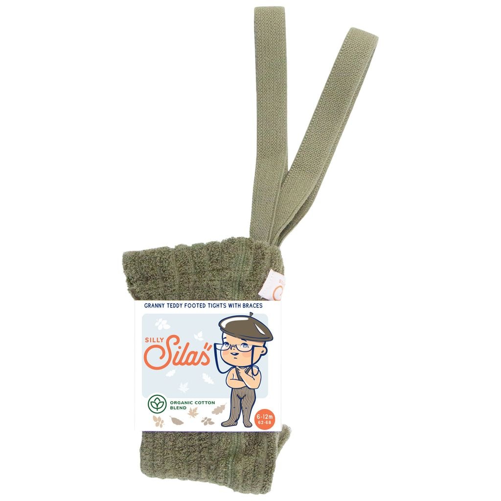 GOTS Granny Teddy Tights Olive