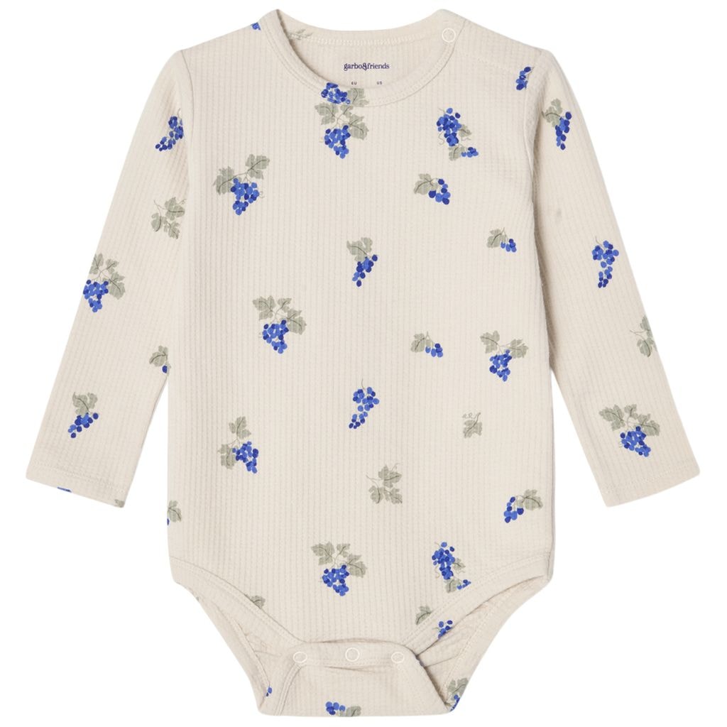 Jersey Baby Body Grapes Ecru