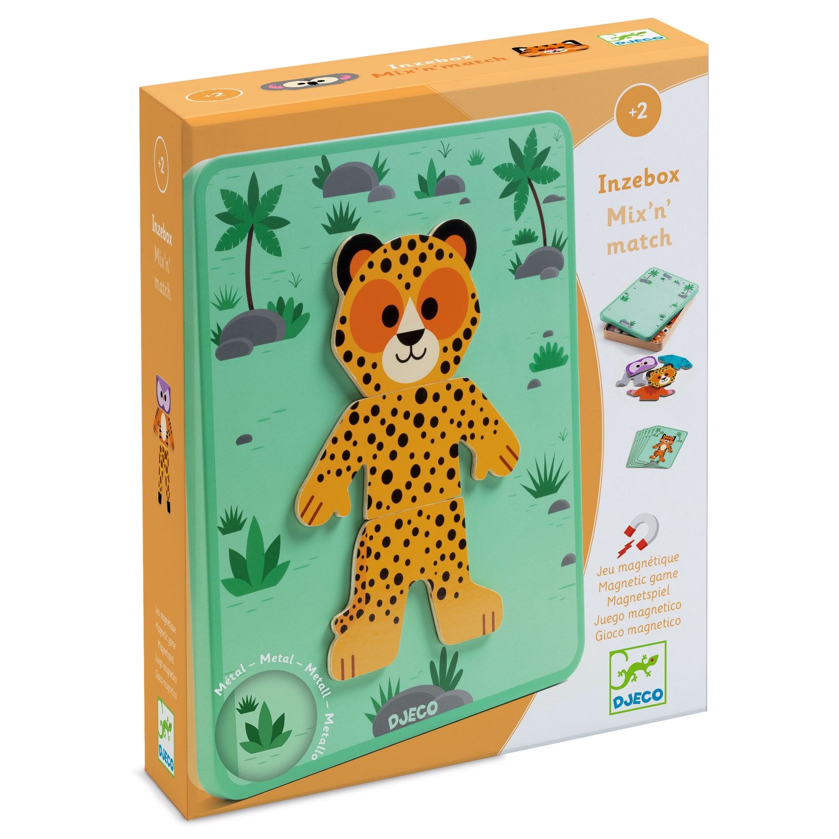 Magnetisk «Mix And Match»-spill Med Blikkboks Inzebox Mix´N´Match