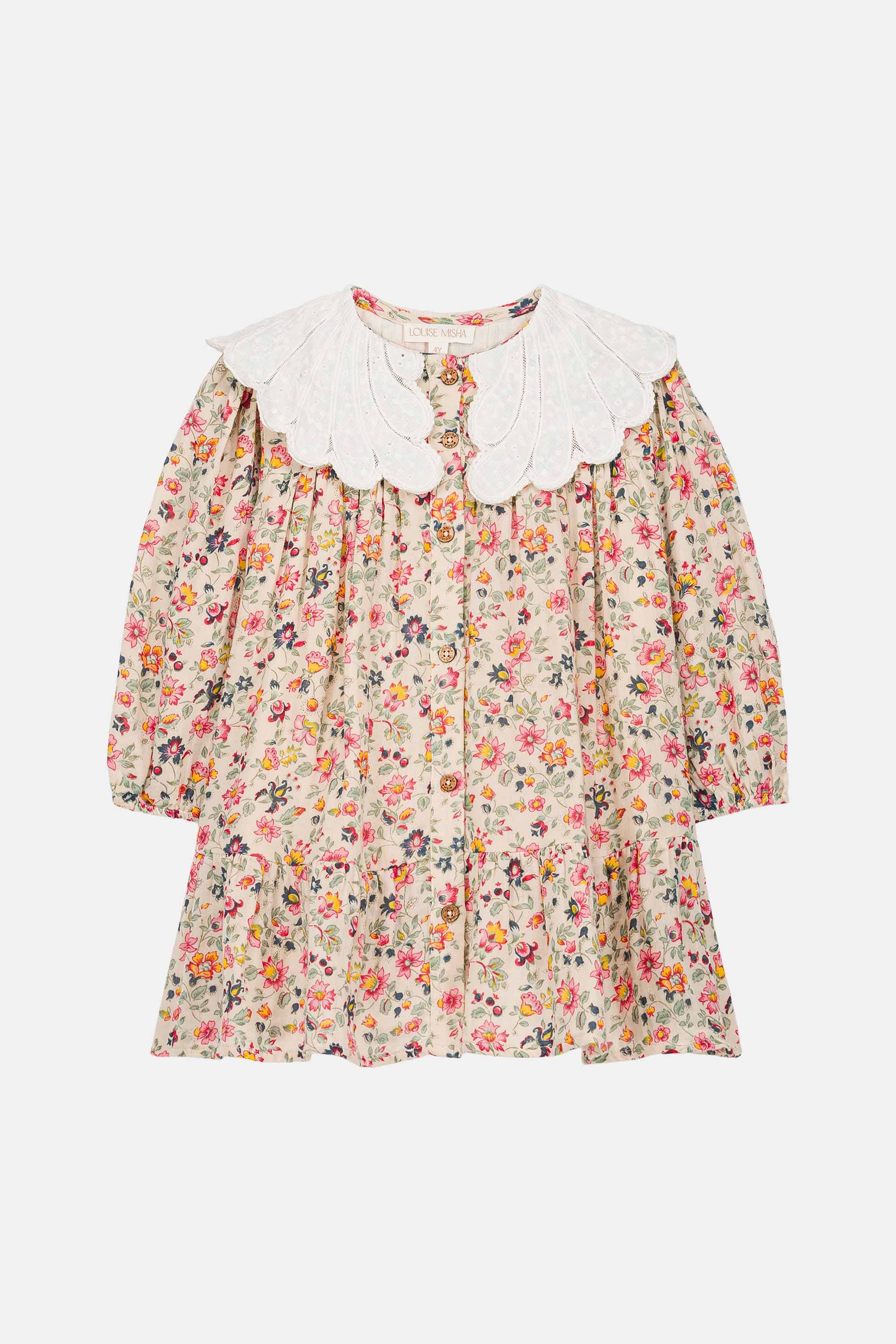 Heidi Woven Dress Cream Wild Flowers