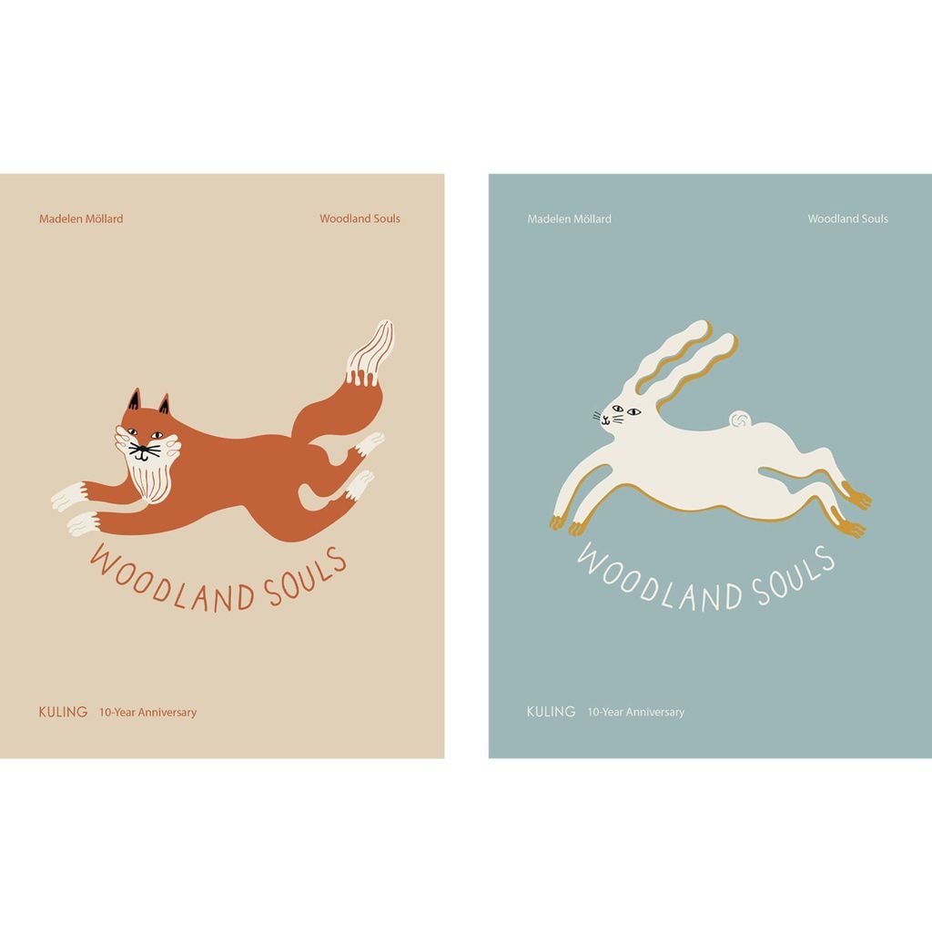 Poster 30x40 Kuling  X Madelen Möllard 2-pack  FSC Mix Juliste Valkoinen