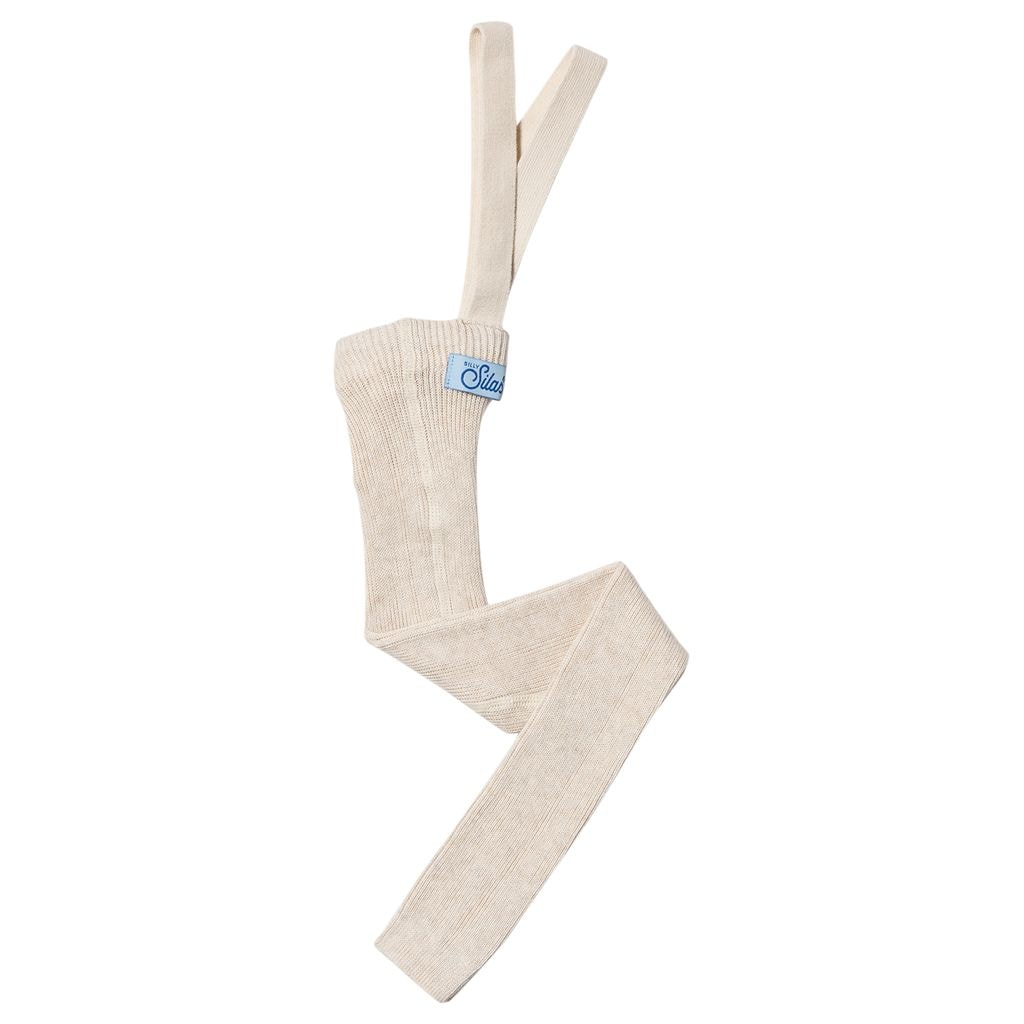 GOTS Footless tights Cream