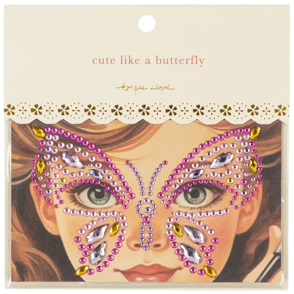 Butterfly Kasvojen Jalokivet Multi
