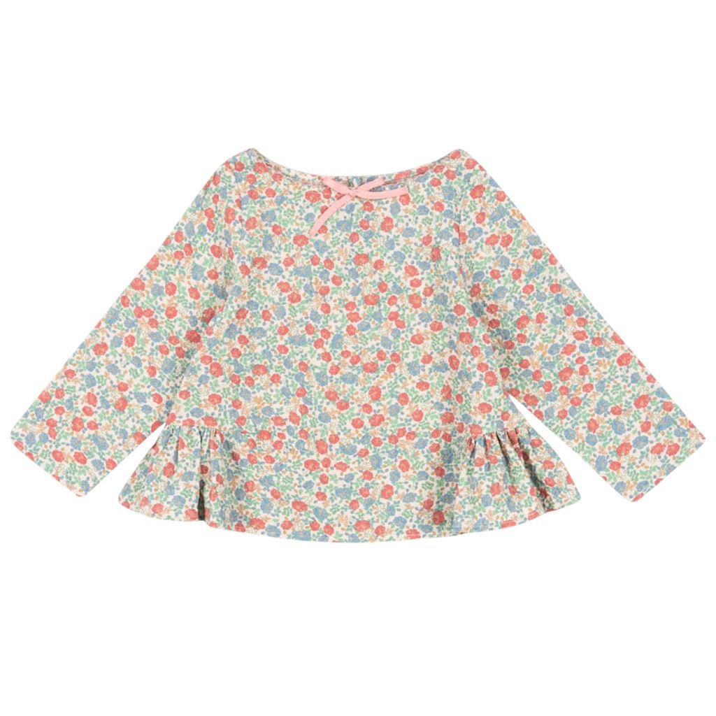 GOTS Elin Bow Blus Fiola