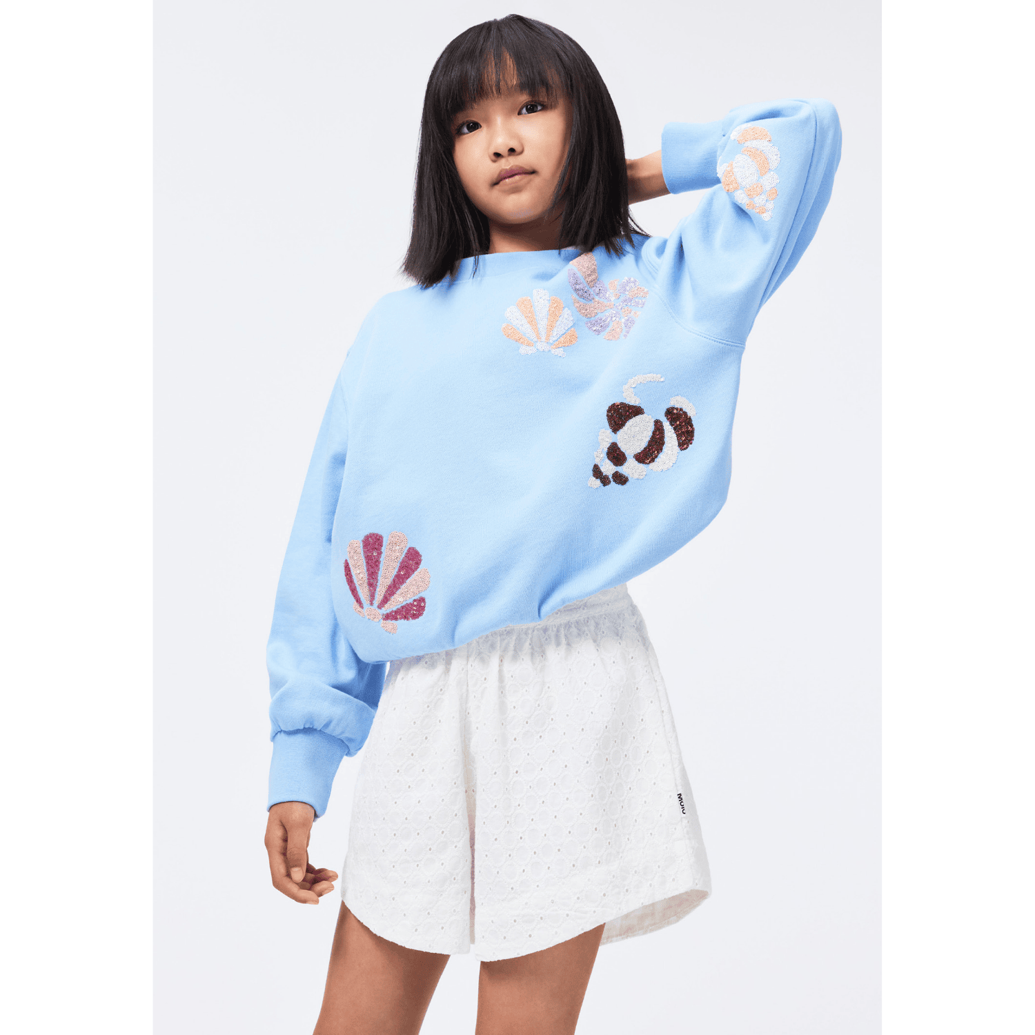 GOTS Marge Sweatshirt Sparkling Sea