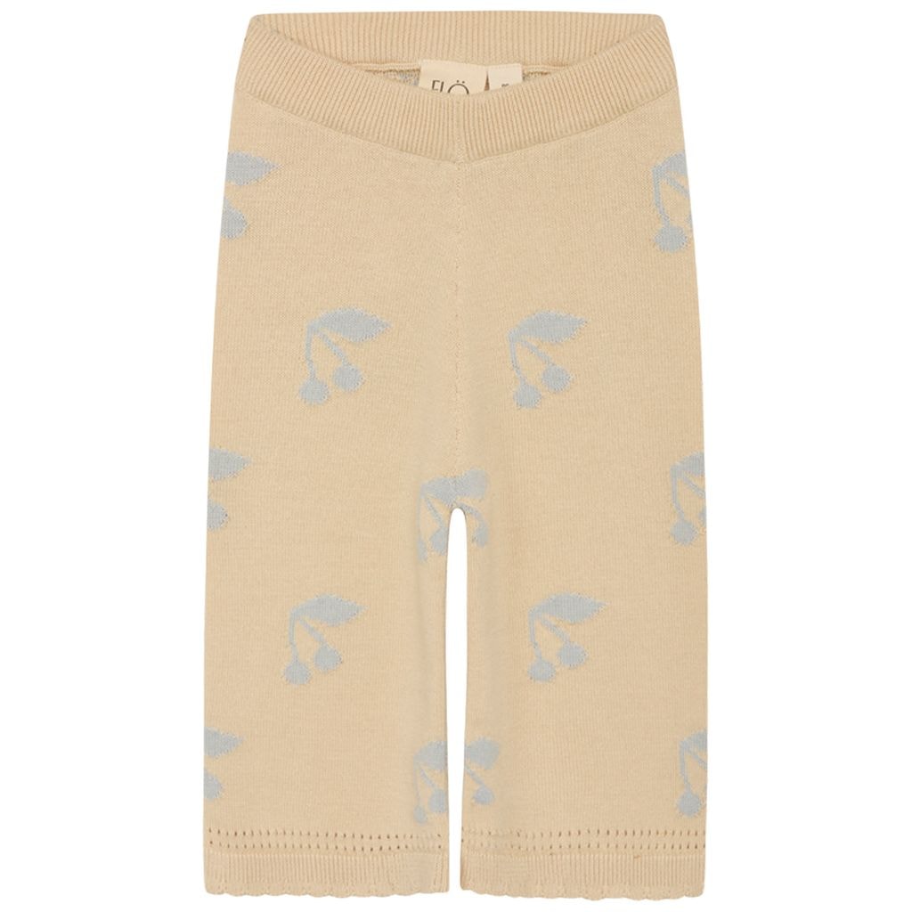 Harper Knitted Pants Sea salt/Warm cotton