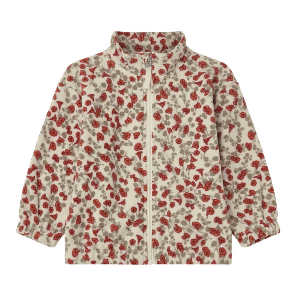 Floral Baby Fleece Jacket Royal Cress
