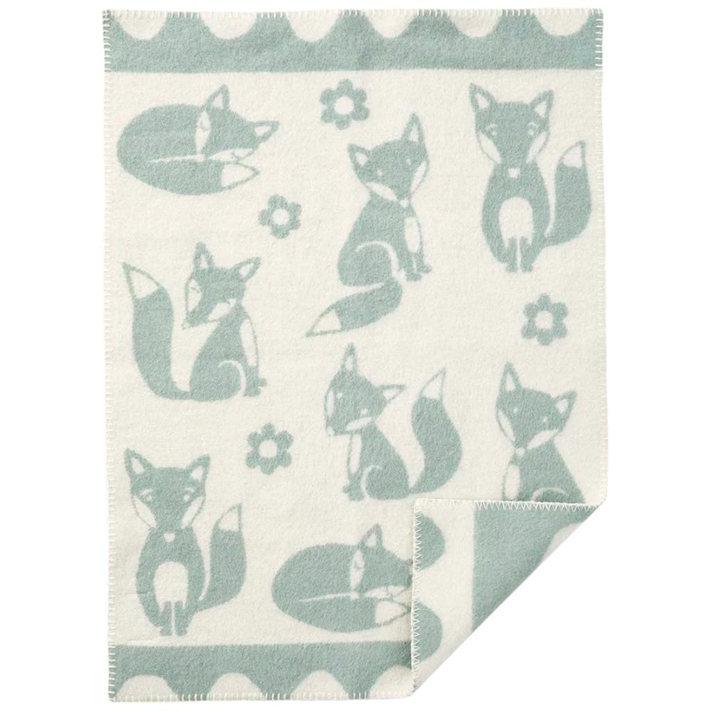 Fox Tæppe Duck Egg Blue