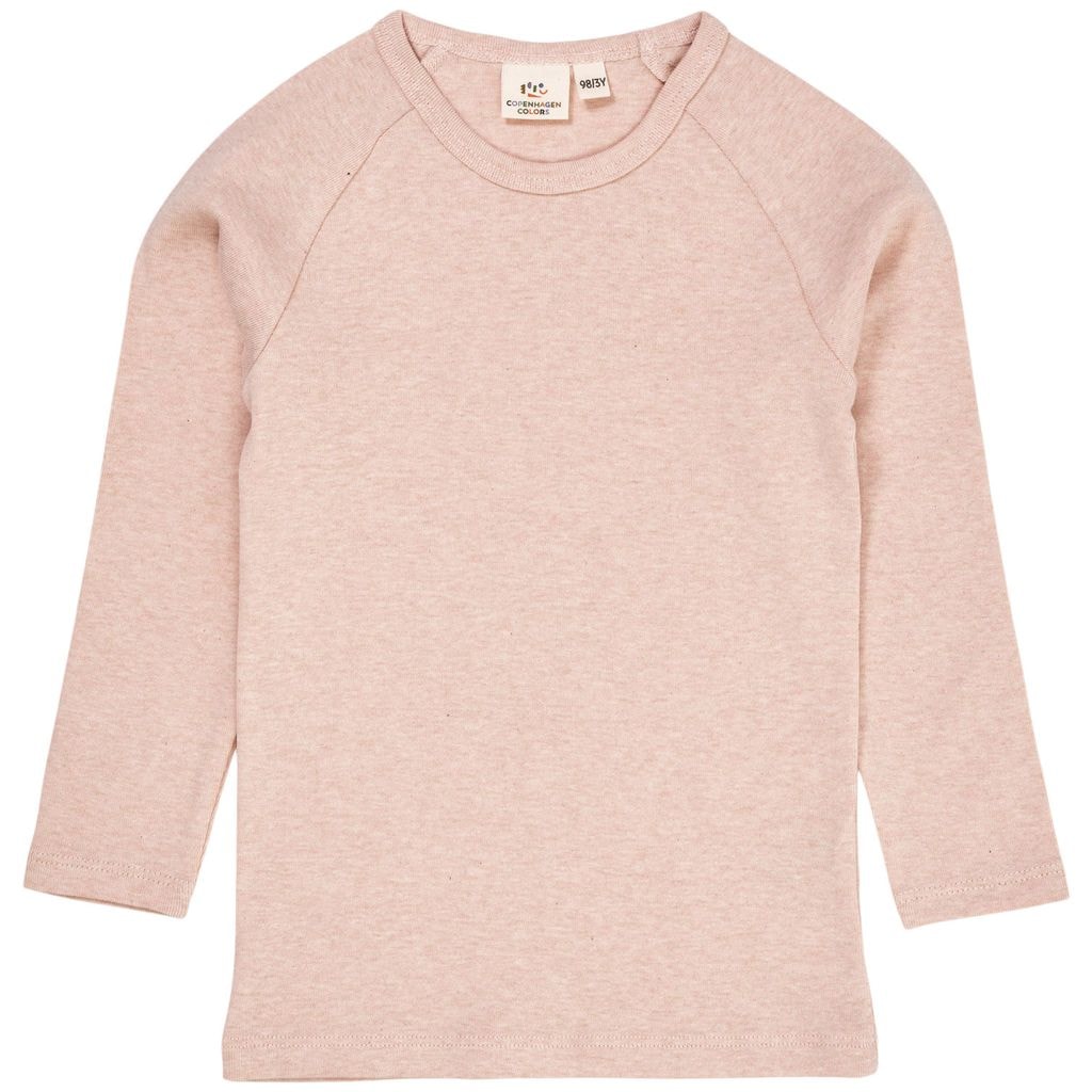 Langermet T-skjorte Old Rose Melange