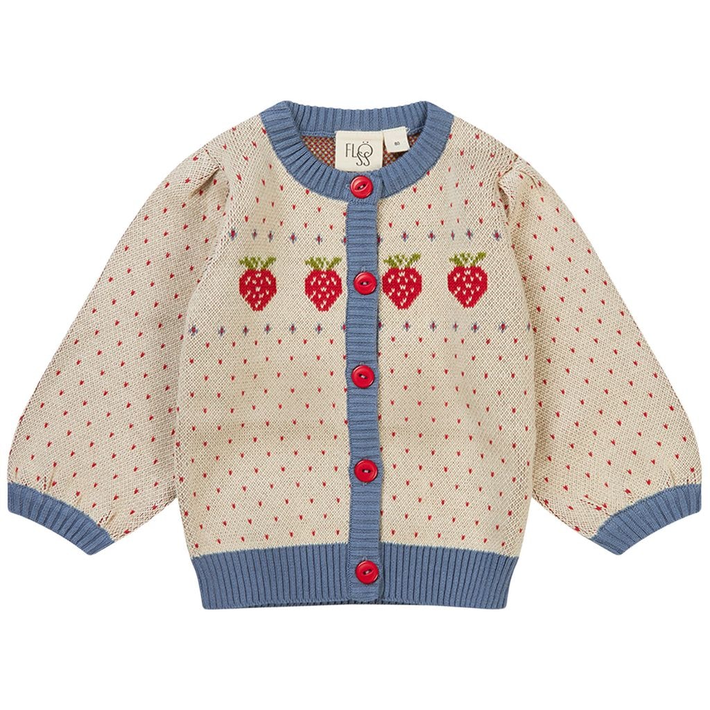 Betty Cardigan Warm Cotton/Slate Blue