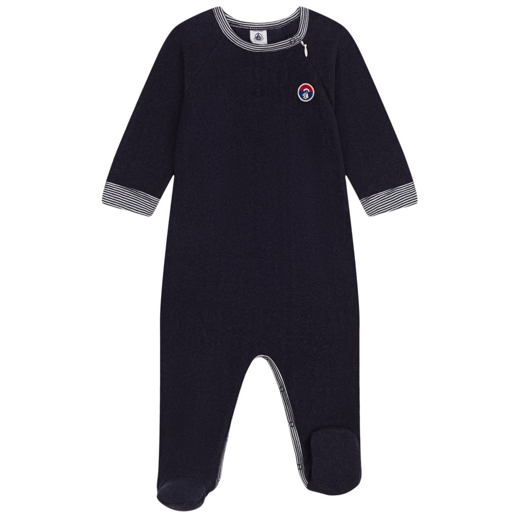 Footed Baby Body Navy