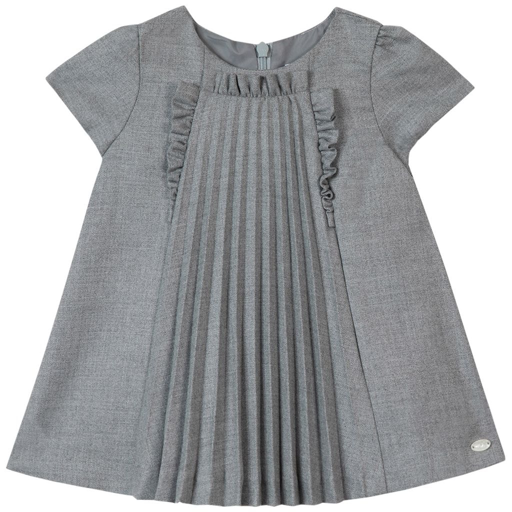 Pleated Dress Gray