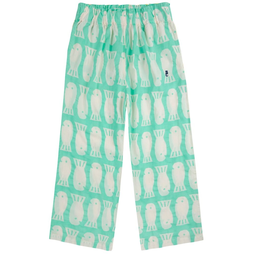 Lucky Fish All Over Woven Pants Light Green