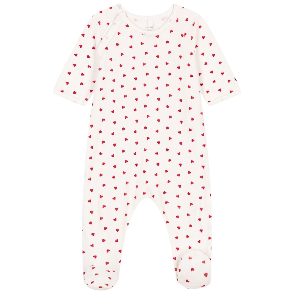 Heart Printed Footed Baby Body Cream