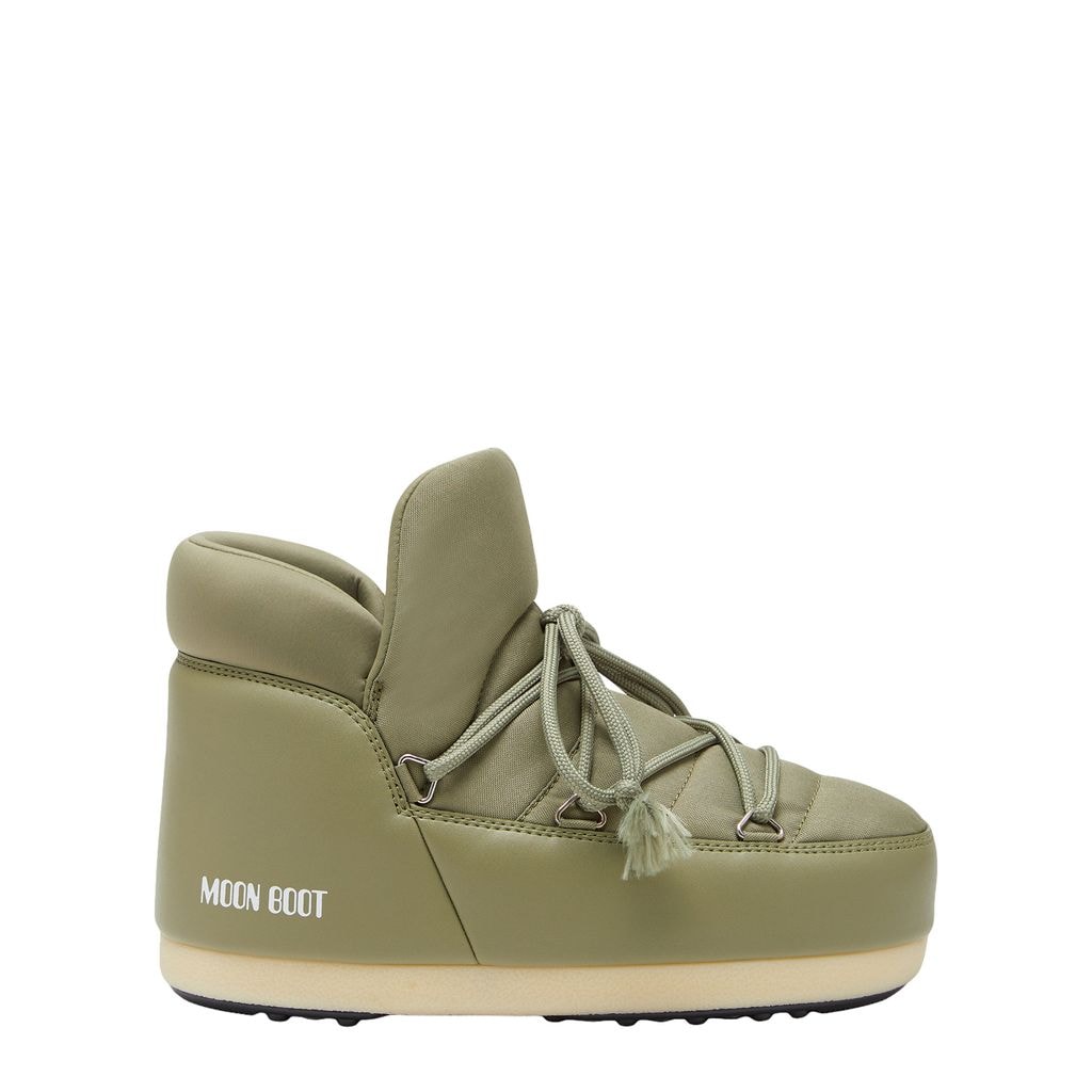Nylon Snow Boots Khaki