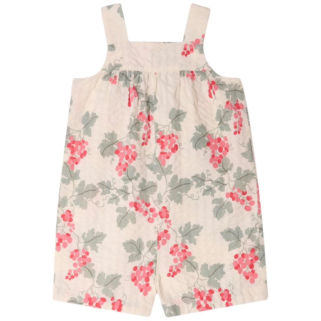 Seersucker Playsuit Grapes Pink