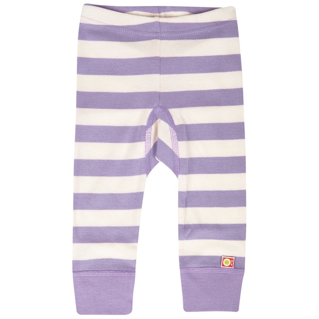 Striped Baby Leggings Purple