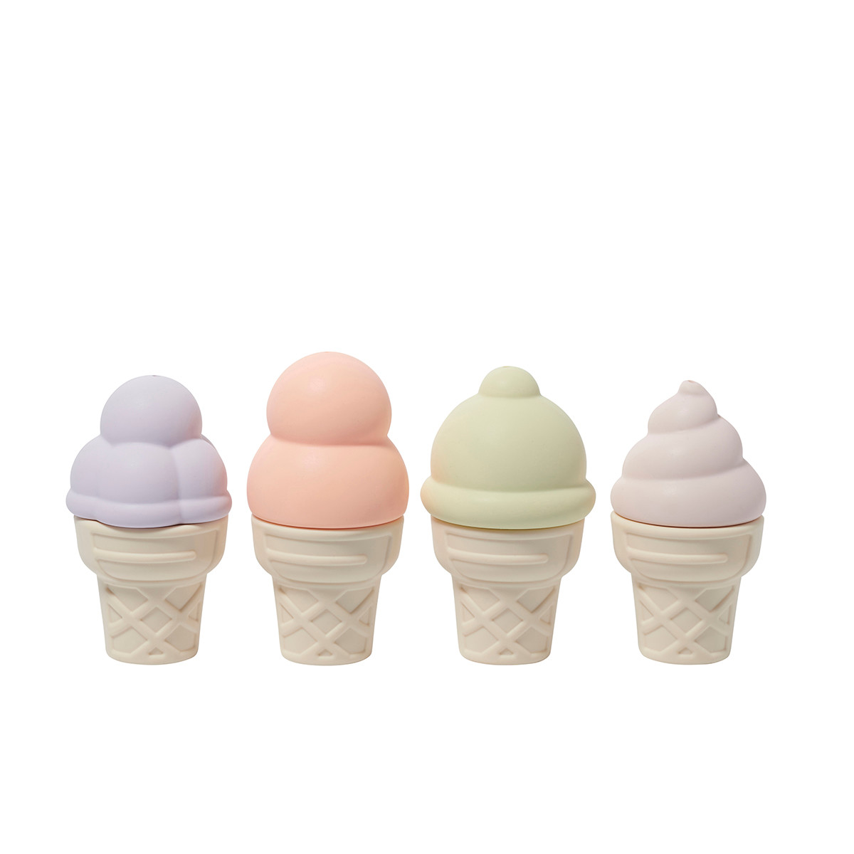 Ice Cream Stänkleksaker Av Silikon Multi