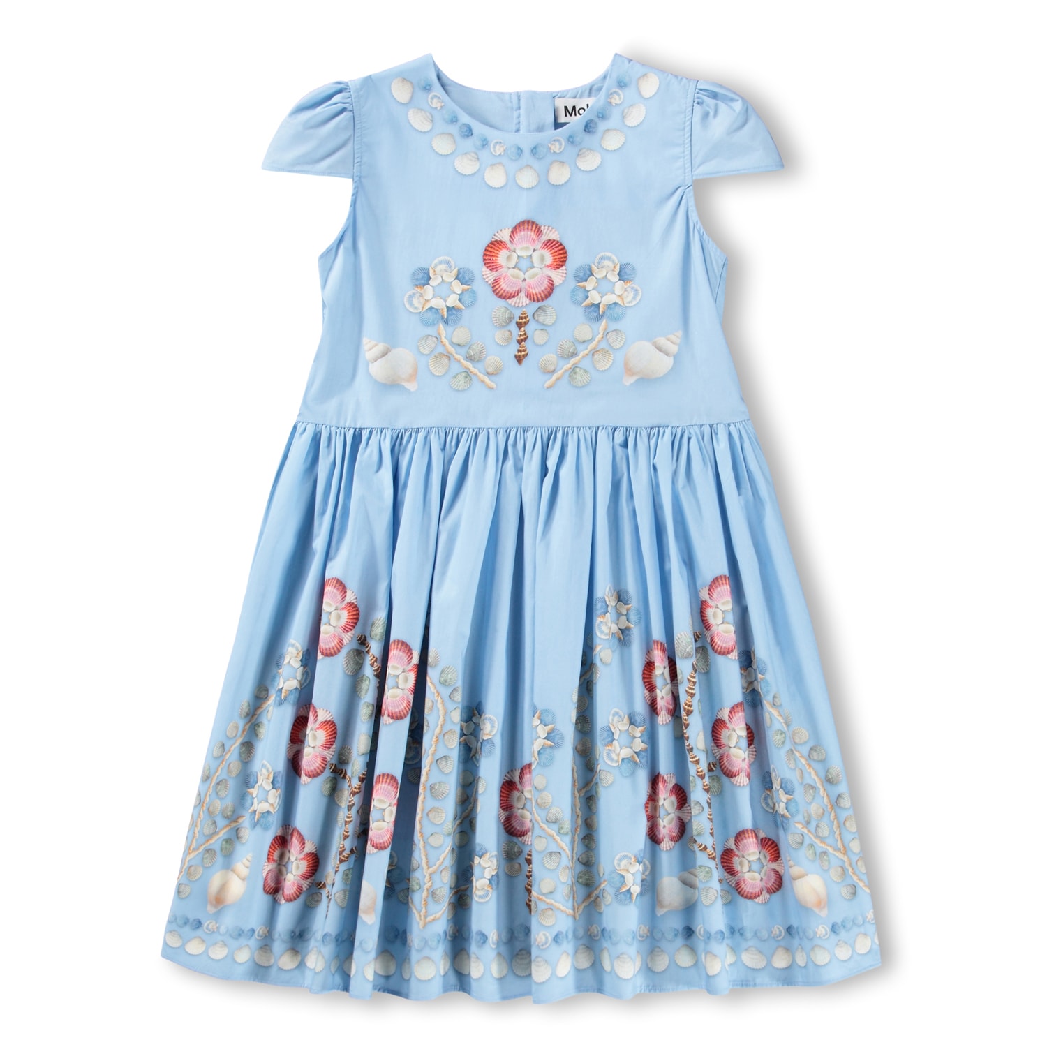 GOTS Carol Dress Floral Shells 