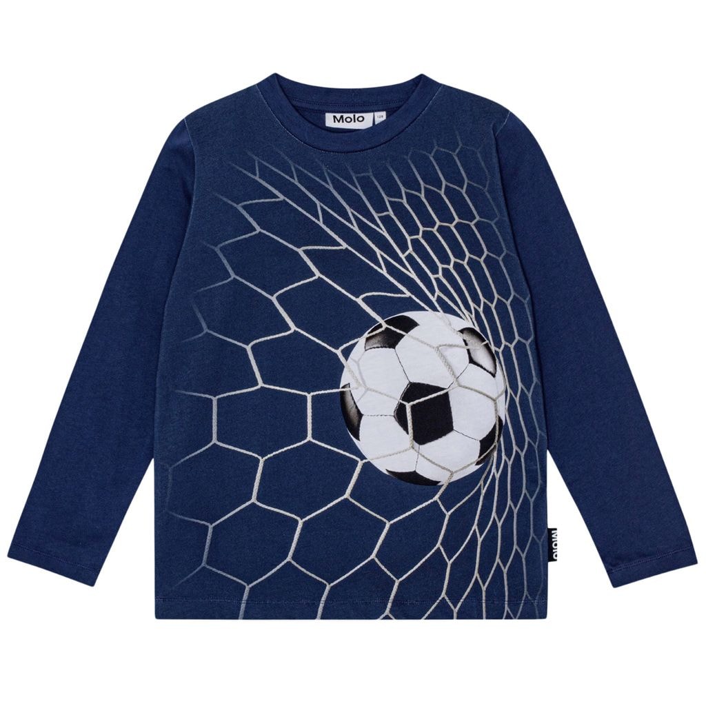 GOTS Reif Långärmad T-shirt Goal Blue