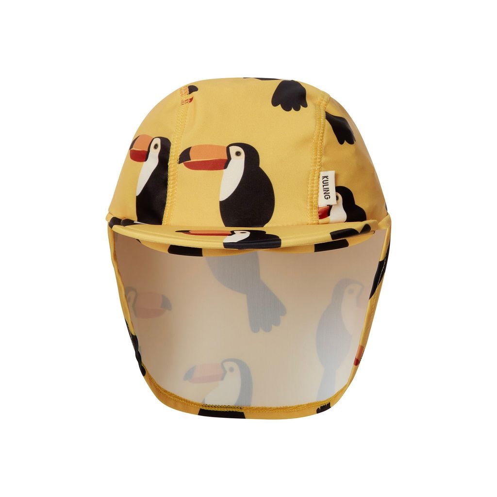 Palma Printed Sun Cap With Toucans Harvest Yellow