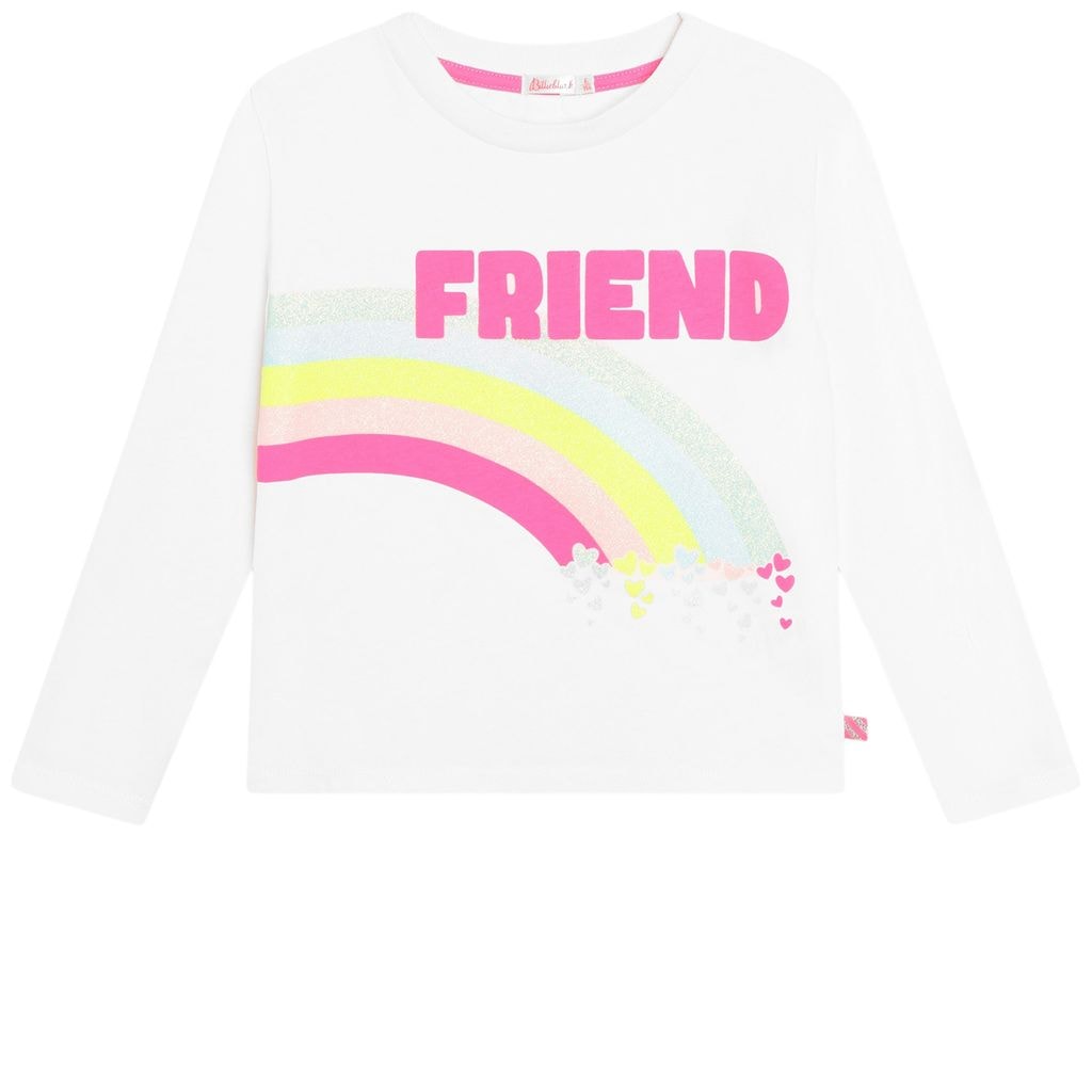 T-shirt Med Tryck Elfenbensvit