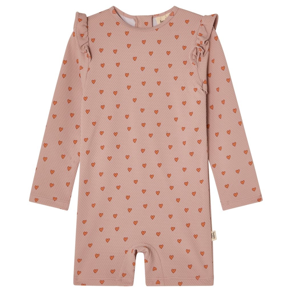 Estrid UV-dragt Apricot Hearts