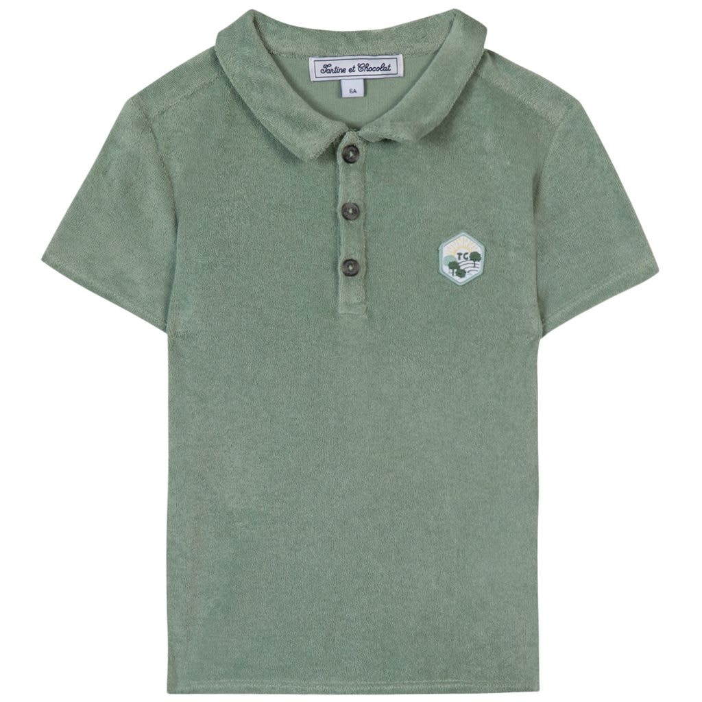 Branded Polo Shirt Green
