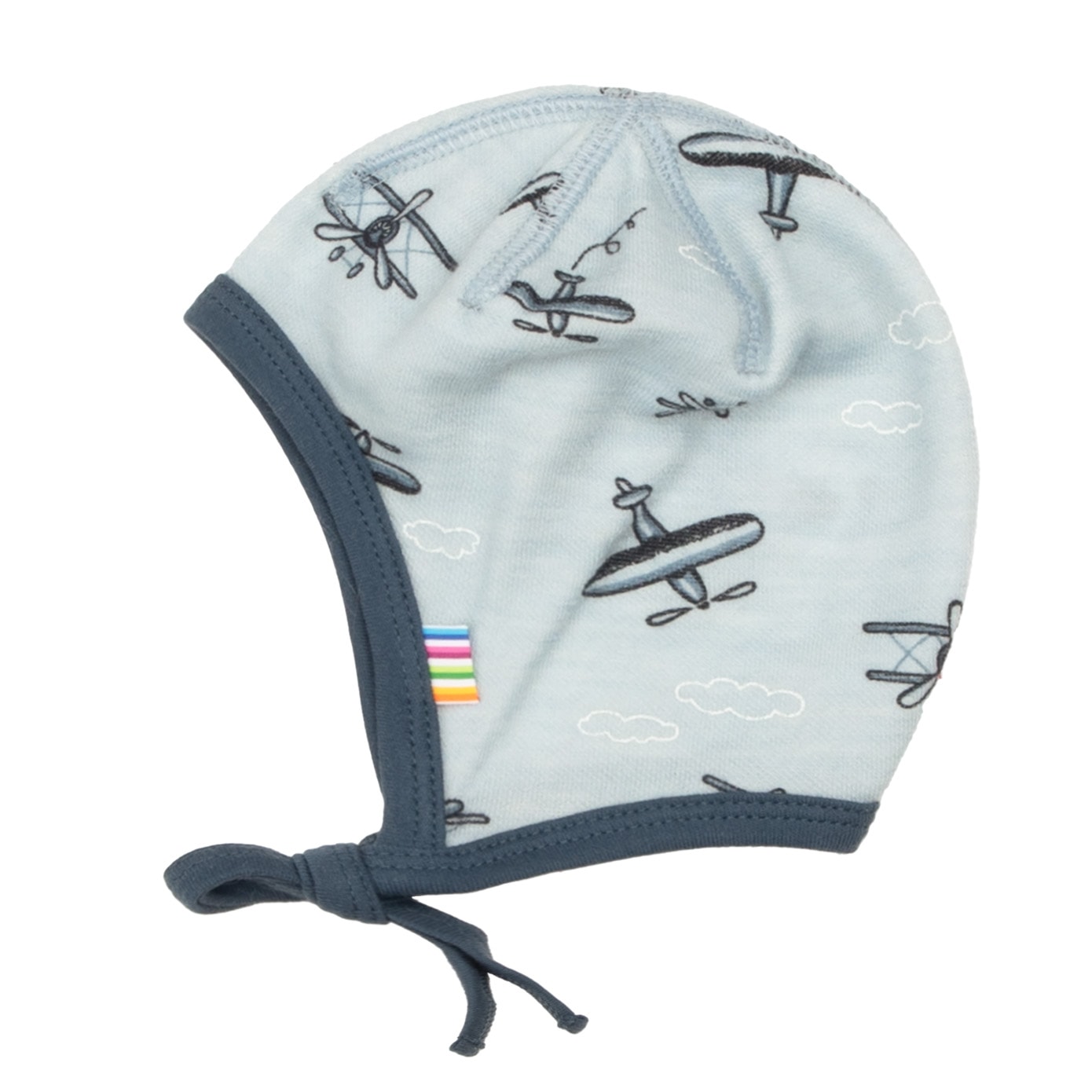 Yksikerroksinen Villainen Vauvan Hattu Light Blue