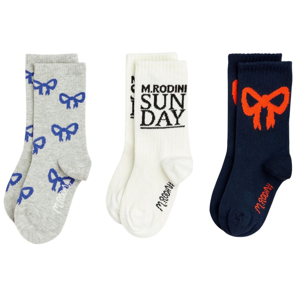 Bow 3-pack Socks Multi