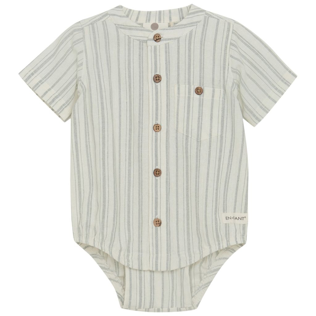 GOTS 반팔 Body 셔츠 Eggnog