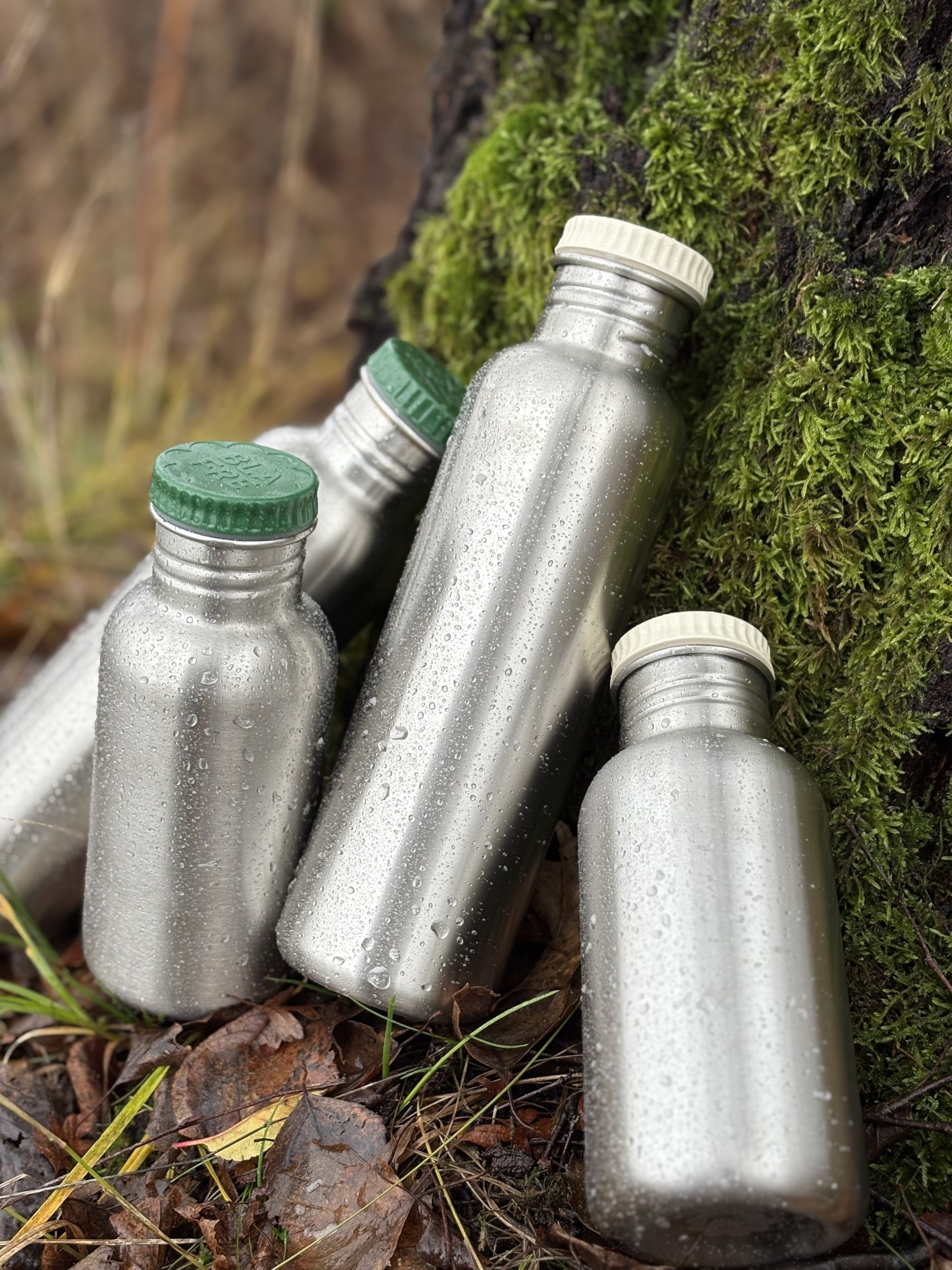 Vattenflaska I Rostfritt Stål 500 Ml Dark Green