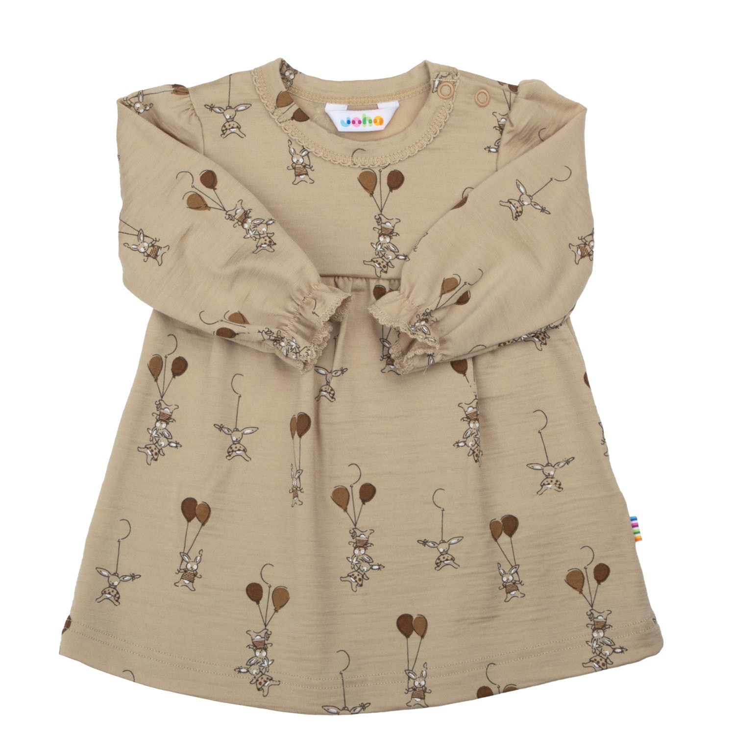 A-Shape Wool Dress Beige