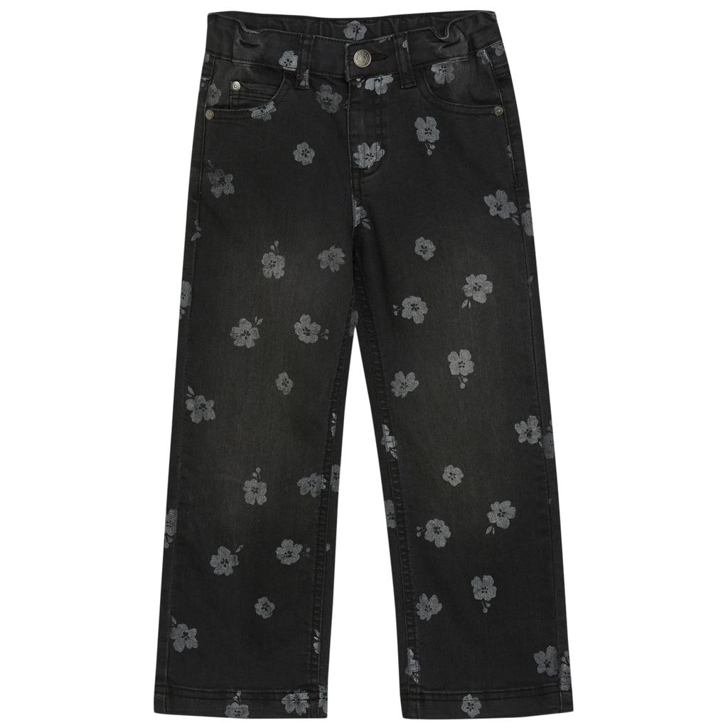 Floral Print Jeans Tap Shoe