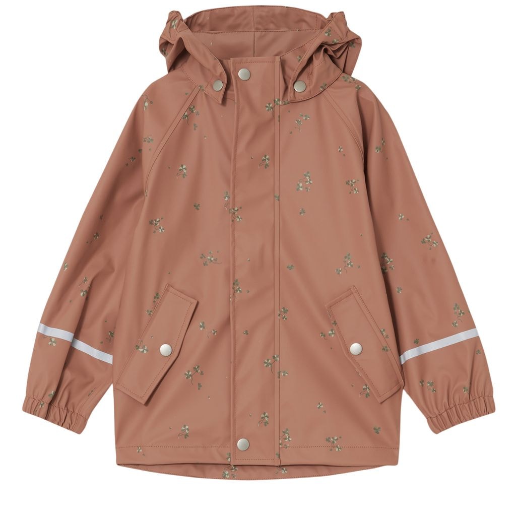 Printed Rain Jacket Sorrel Chestnut