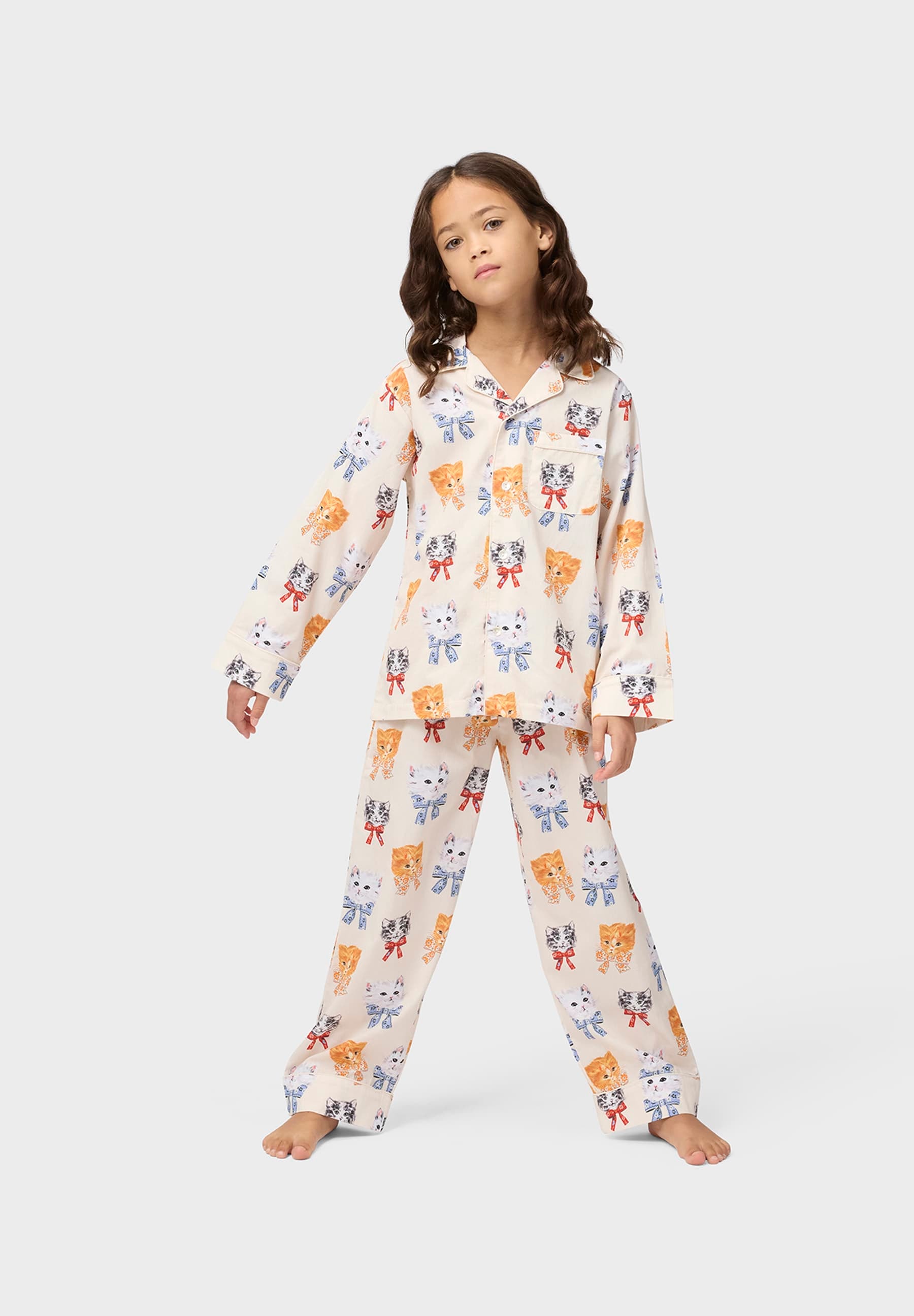 GOTS Lex Pyjamas Retro Kittens
