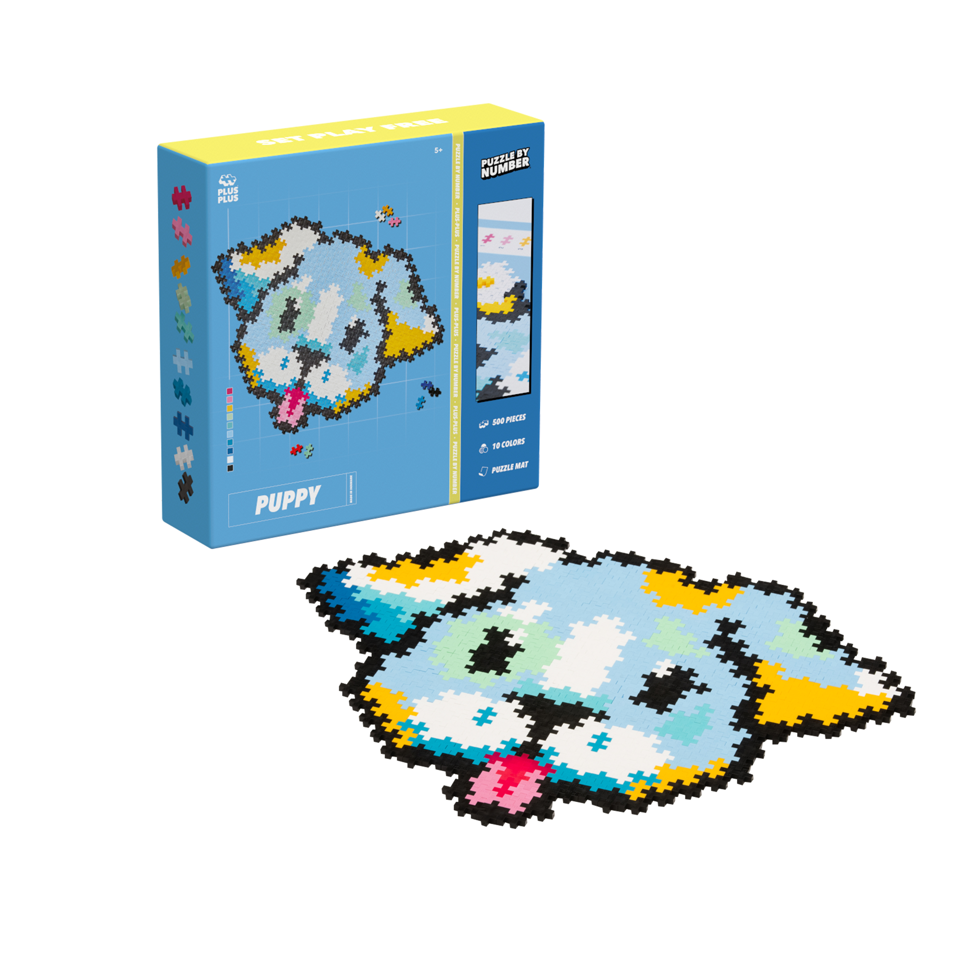Plus-Plus Puzzle By Number Valp - 500 Bitar Mix