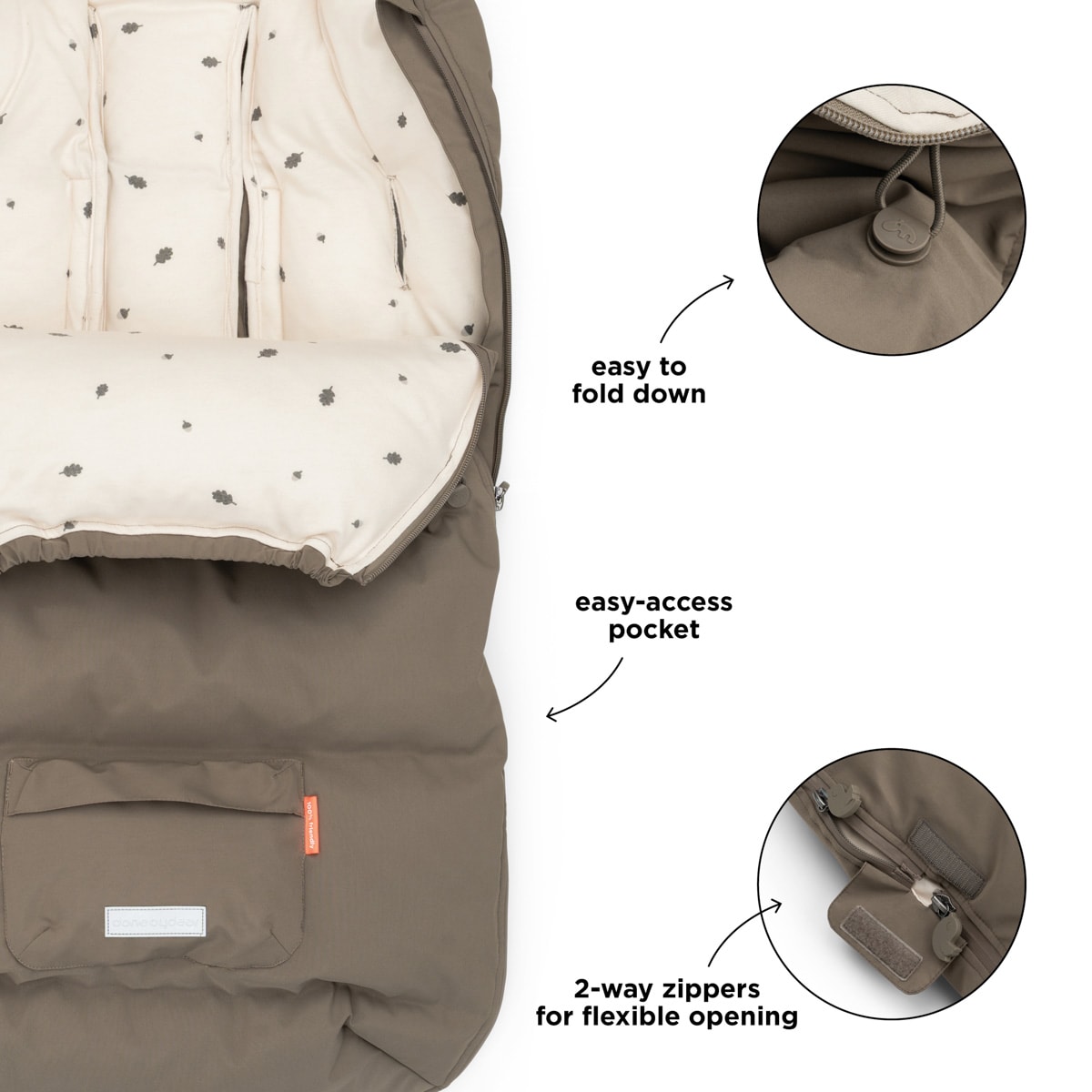 Footmuff Winter Taupe